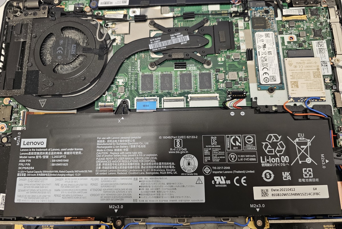 Lenovo ThinkPadバッテリー交換